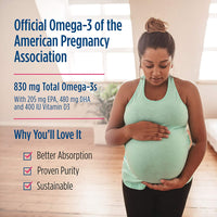 Nordic Naturals Prenatal DHA | 830 mg Omega-3 + 400 IU D3