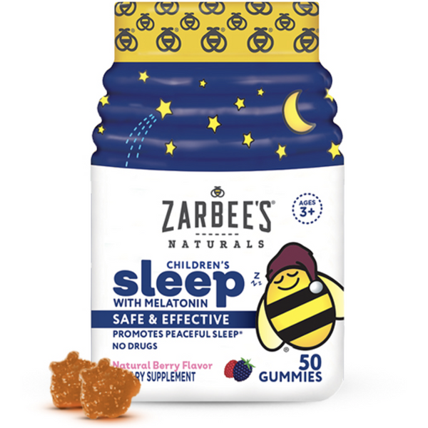 Zarbee's Naturals Children's Sleep with Melatonin Safe & Effective | 50 Gummies